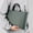 Green, variant on Men's Shoulder Bag Crossbody Briefcase Large Capacity PU Leather Tote Bag for Work Travel Business Laptop