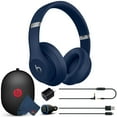 thumbnail image 1 of Beats Studio3 Wireless Over-Ear Noise Cancelling Bluetooth Headphones (Blue) with Extra USB Charging Adapters and 6Ave Cleaning Cloth, 1 of 8