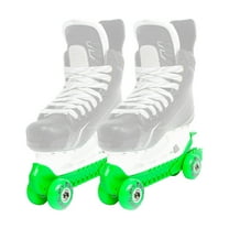 Rollergard 44374-G Adjustable Kids Ice Skate Guard & Roller Skate, Green (Pair)