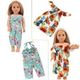 thumbnail image 6 of ZITA ELEMENT 10 Sets American 18 Inch Doll Clothes - 18 pcs Doll Clothing Dress Swimsuits Jumpsuit Tights for 18 Inch Girl Dolls, 6 of 8