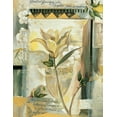 thumbnail image 2 of Unknown 15x18 White Modern Wood Framed Museum Art Print Titled - Abstract Orchid, 2 of 4