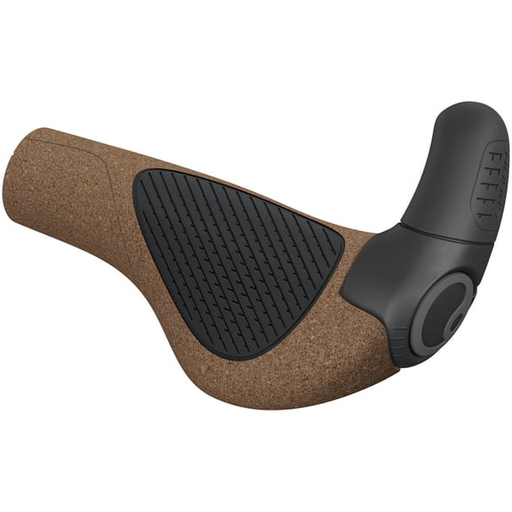Ergon GP2 Evo BioKork Grips - Lock-On, Large, Black/Tan
