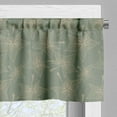 thumbnail image 5 of Ambesonne Abstract Valance & Curtain, Autumn Leaves Star Shaped, 55"x30", Reseda Green and Tan, 5 of 7