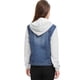 thumbnail image 5 of Día de San Patricio Chaqueta Vaquera Con Capucha Y Cordones En Capas Para Mujer Con Bolsillos Azul oscuro XXL, 5 of 5