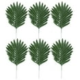 thumbnail image 2 of Yesbay 6Pcs Artificial Palm Leaves Tropical Plant Beach Home Office Party Decoration,Green L, 2 of 6