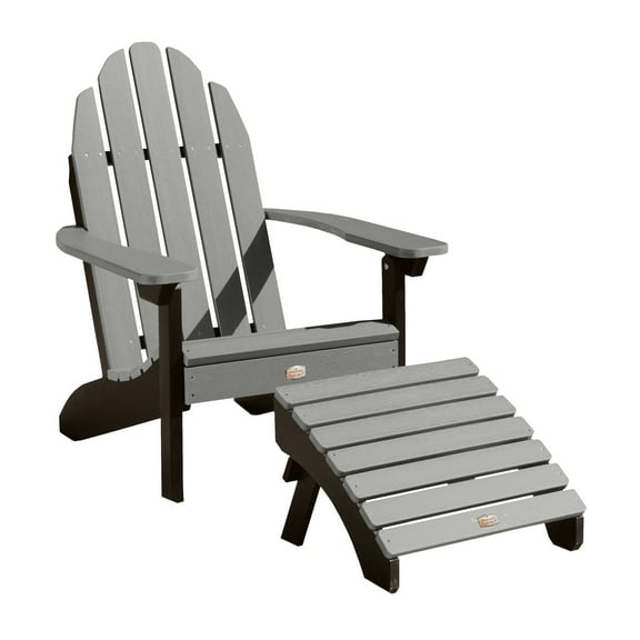 1 Essential Adirondack Chair with 1 Essential Folding Ottoman