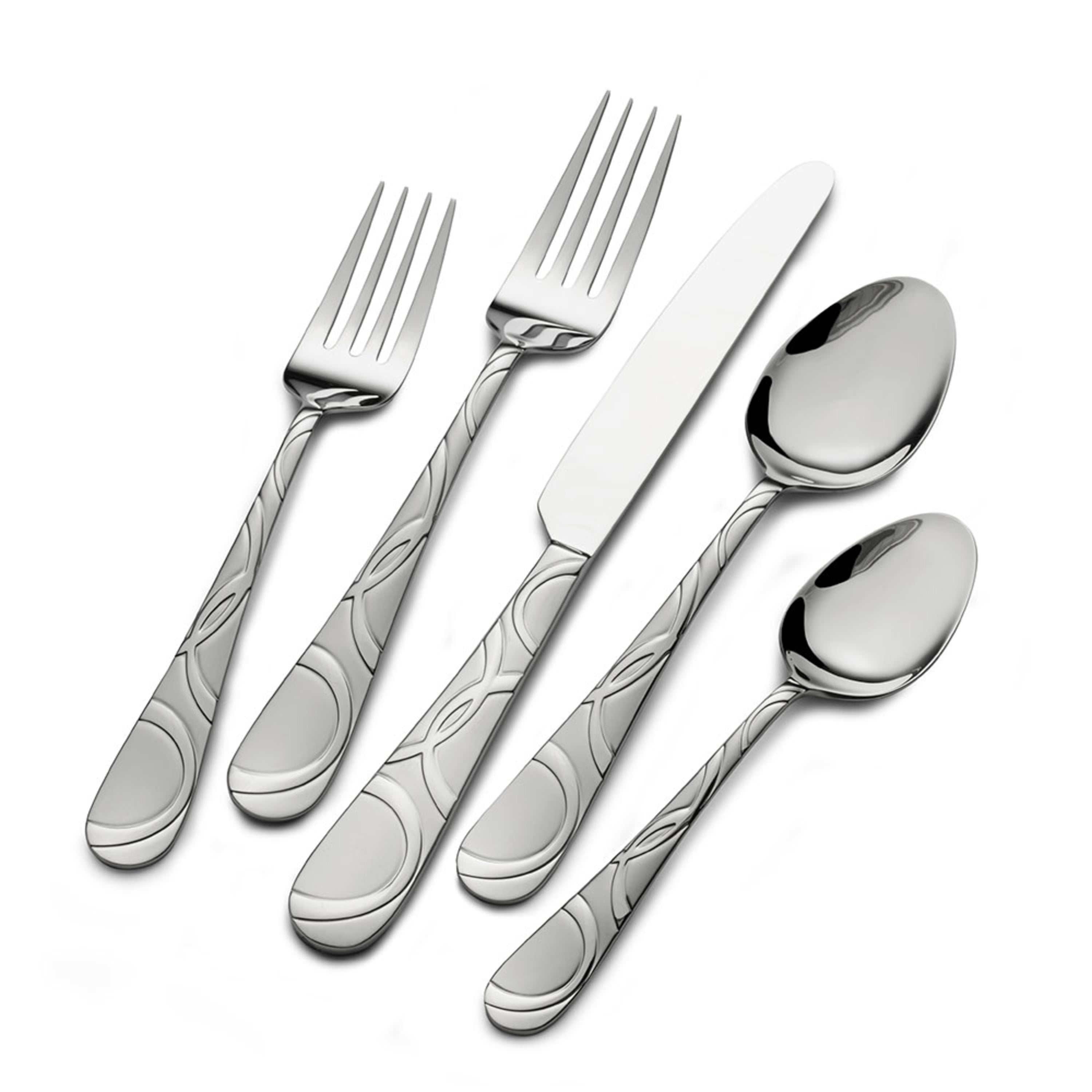 4 Soup Spoons KENSINGTON International 18/0 Stainless Silverware 