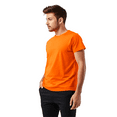 thumbnail image 4 of Gildan High Visibility Short Sleeve Safety Shirt | Hi-Vis Sustainable Construction Workwear, Safety Orange Tee, 5.3 oz. 50/50 Cotton/Polyester, Size- 5XL, 4 of 5