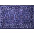 thumbnail image 1 of Ahgly Company Machine Washable Indoor Rectangle Persian Blue Traditional Area Rugs, 8' x 12', 1 of 4