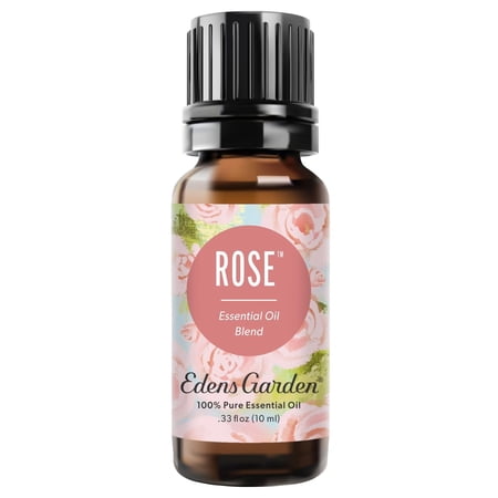 Edens Garden Rose Essential Oil Blend – 100% Pure Therapeutic Grade Aromatherapy Relaxation Skin Therapy Clean Perfume & Fragrance Alternative Floral Aroma for Diffusers & DIY 10 ml (.33 fl oz)