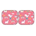 thumbnail image 7 of Kll Yoga Unicorn Windshield Sun Shade 2-Piece Foldable Car Front Window Sunshade For Most Sedans Suv Truck - Auto Sun Blocker Visor Protector Blocks Max Uv Rays - Large, 7 of 7