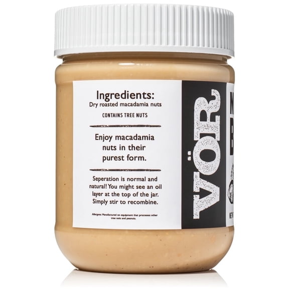 Vor Macadamia Butter Jar (12oz)