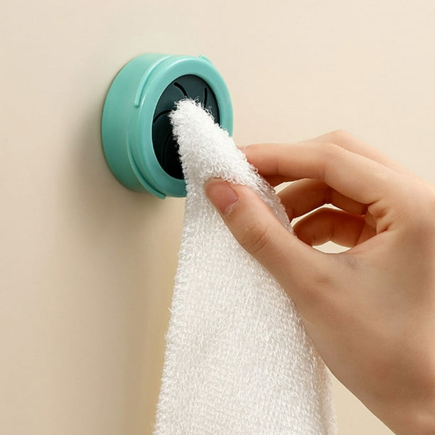 Towel Rack Kitchen Bathroom Wall Mounted Rag Holder Home Wash Cloth Hanger Sticky Non slide Clip Hanging Organizer Pink