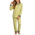 thumbnail image 5 of Xdegoge Kids Warm Thermal Underwear Sets Boys Girls Contrast Trim Long Sleeve Top and Pants Winter Base Layer Pajamas Two Piece Sleepwear Cozy Home Loungewear, 5 of 7