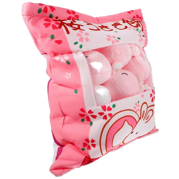 SHOWERORO Rabbit Plush Toy Adorable Design Stuffed Rabbit Doll Plush for Couch Nap 1 Set