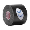 thumbnail image 1 of Advancent Cinta de kinesiología multicolor, cinta elástica de recuperación atlética, alivio del dolor muscular, rodilleras para deporte, Gimnasios en casa Negro 10 cm * 5 m, 1 of 6