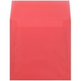 thumbnail image 2 of JAM 6.5x6.5 Translucent Envelopes, 1000/Carton, Watermelon, 2 of 2