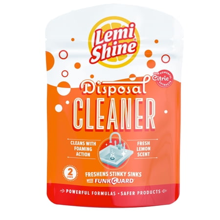 (4 pack) (4 Pack) Lemi Shine Disposal Cleaner, 2oz, Cleans and Deodorizes, Powered by Natural Citric Extracts