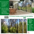 thumbnail image 5 of 71"x138" Patio Retractable Side Awning Screen, semi-transparent with UV printing, ideal for blocking sunshine and wind, creating private space for garden,balcony and swimming pool., 5 of 10