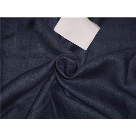 Heavy Linen Navy Blue Color Fabric 58quot; Cut Length of 3.25 yards