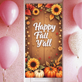 thumbnail image 5 of Wooden Background Happy Fall Banner Autumn Foliage Harvest Theme for Thanksgiving Party Indoor Decoration, 5 of 9