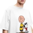 thumbnail image 4 of Camiseta de Peanuts Charlie Brown y Snoopy, accesorios para hombres y mujeres, 100 % algodón, divertida camiseta de manga corta, ropa de regalo, 4 of 5
