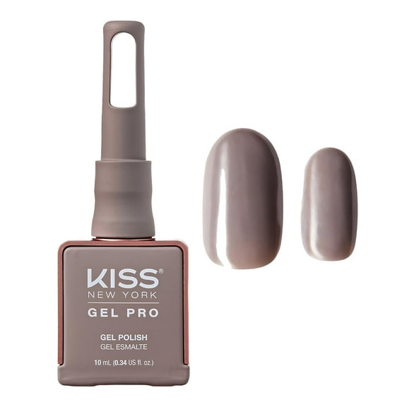 Kiss New York Gel Nail Polish Soak Off UV LED Gel Polish 10mL Nail Art Salon Manicure DIY HEMA FREE, TPO FREE, Made in USA (Gray Area)