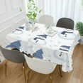 thumbnail image 2 of Yayeee Tablecloths 60" x 90" Rectangle Wrinkle Resistant Party Table Cover, Cartoon Snowmen, 2 of 8