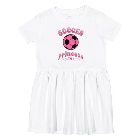 Inktastic Soccer Princess Girls Toddler Dress