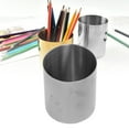 thumbnail image 4 of Pencil Cup, Save Space Pencil Holder  For Desktop For Office Stainless Steel Color, 4 of 8