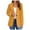 Yellow, variant on Blazers for Women Bussiness Casual Suit Coat Long Sleeve Button Down Solid Lapel Suits with Pockets Jackets for Women Black L