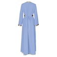 thumbnail image 4 of Elegant Muslim Abaya Dress With Embroidery Long Sleeve Robe And Inner Gown Two Piece For/BU2/L, 4 of 5
