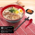thumbnail image 4 of Taz&oacute;n Para Ramen(sirve 4), Juego Ramen Bowl De 20 Piezas, Vajilla Melamina, Incluye 1.2L Platos Hondos, Palillos, Plato Para Salsa, Cuchara Para Sopa Y Soporte Para Palillos, Vajilla China, 4 of 7