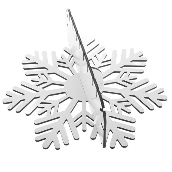 WHAMVOX Wooden Snowflake Wall Mounted Shelf Hollow Christmas Wall Floating Shelf Display Shelf Book Rack Picture Ledge for Bathroom Kitchen Bedroom Living Room