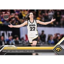 NBA 2023-24 Bowman U NOW Basketball Caitlin Clark #63 (Breaks Curry's NCAA Single Season 3-Pt Made Record)