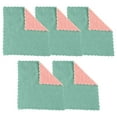 thumbnail image 1 of Absorbent Corals 5PCS Dish Rag Wipe Wiping Towel Sink Cloth Home Kitchen Clean Cleaning Supplies, 1 of 6
