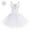 White, variant on IBTOM CASTLE Ballet Dance Dress for Women Sleeveless Shiny Rhinestone Decorated Tulle Tutu Skirt Dancewear S Red