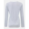 thumbnail image 3 of Women Shirts V Neck Long Sleeve Tops T-Shirt Basic Tees, 3 of 5