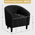 FHWMCXY Modern Accent Chair Comfy Velvet Armchair Club Sofa Chair