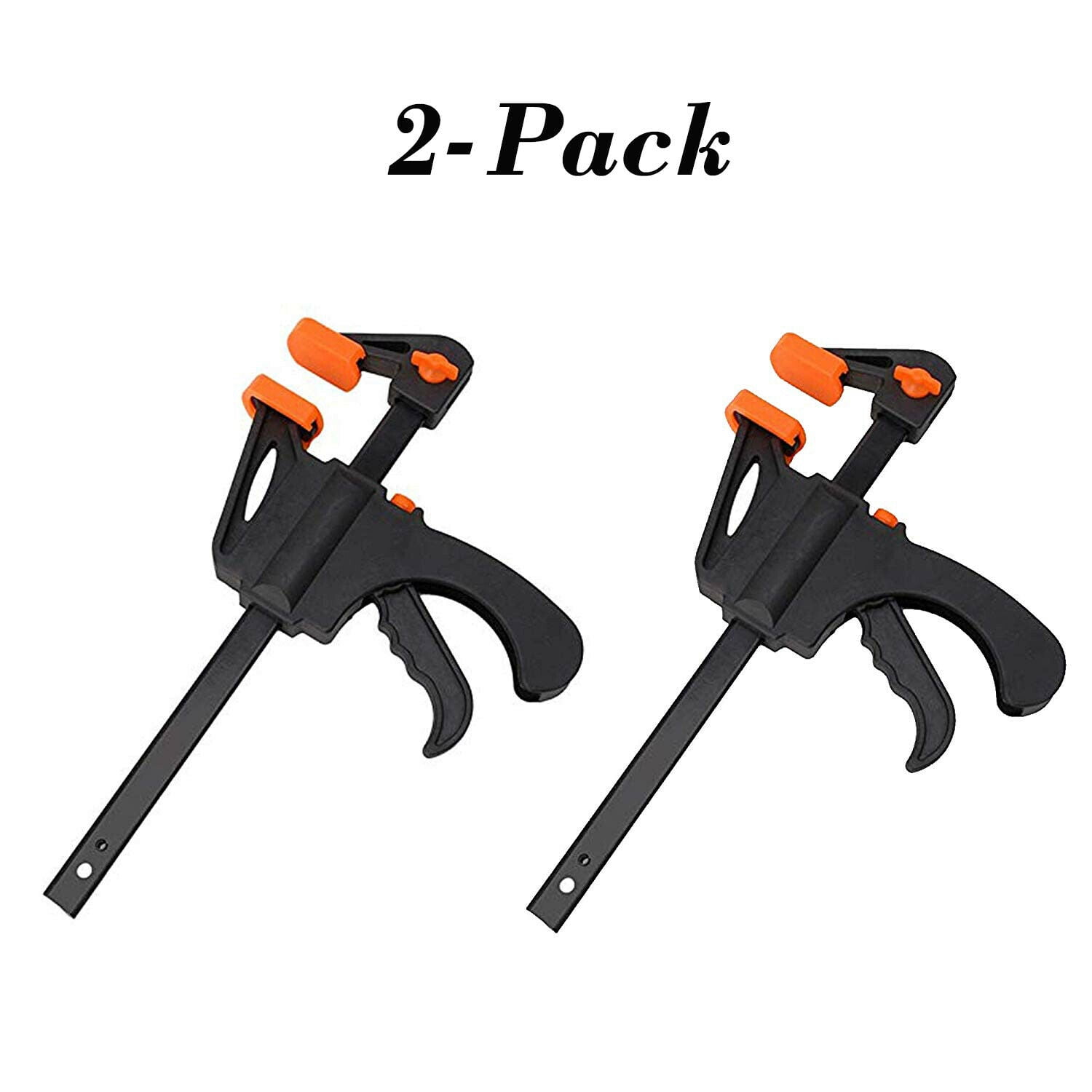 2 PACK One-Handed Mini 4-Inch Ratchet Bar Clamp QUICK-GRIP for Woodworking 