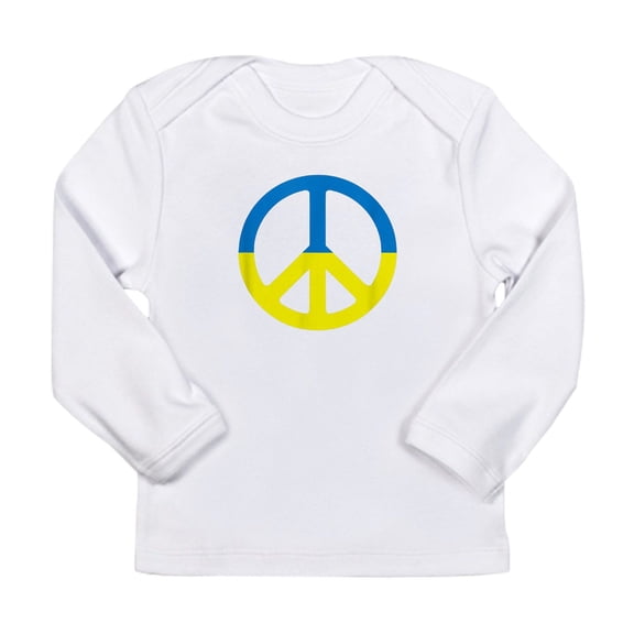 CafePress - Peace In Ukraine. Stand With U Long Sleeve T Shirt - Long Sleeve Infant T-Shirt