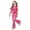 Hot Pink, variant on Girl Clothes Valentine Bow Cherry Print Short Sleeve Top with Flare Pants Set Girls Summer Outfits Black 9-10 Years