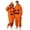 O388 Orange, variant on Curuila Halloween Adult Jumpsuit Fleece Hallowmas Pumpkin Hooded Pajamas For Women And Men Party Comfortable Loungewear Jumpsuit Size L