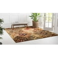 thumbnail image 4 of Unique Loom Barista Rustic Warm Color Area Rug 8' x 8' Square Beige/Black, 4 of 15