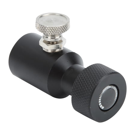 BIMZUC TR21-4 CO2 Adapter Connector with Release Valve Switch, Quick Filling Soda Water Maker Accessories for SodaStream, Aluminum Alloy Thread Converter, Black, 2.4 inches / 6 cm