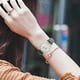 thumbnail image 2 of Reloj de pulsera con mariposa para mujer Reloj de pulsera para mujer en relieve Color: Negro, 2 of 5