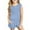 Light Blue, variant on Kids 2 Piece Set Space Print Sleeveless Crewneck Top with Elastic Shorts Breathable Summer Wear