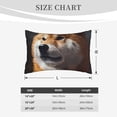 thumbnail image 4 of Lsque Regal Shiba Inu Pattern Pillow Case – Soft & Cozy Throw Pillow Cover, Hypoallergenic Cushion Case for Sleeping Women with Envelope Closure-20"x30", 4 of 6