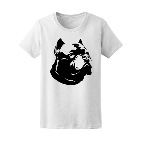 Black And White Pitbull Dog Tee Men's -Image by Shutterstock