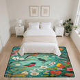 thumbnail image 7 of CURLYOOT Spring Birds in Tree Branches Area Rugs 5'x7' Washable Rug Large Living Room Rug Non Slip Indoor Floor Carpet for Dining Room Bedroom Home, 7 of 7